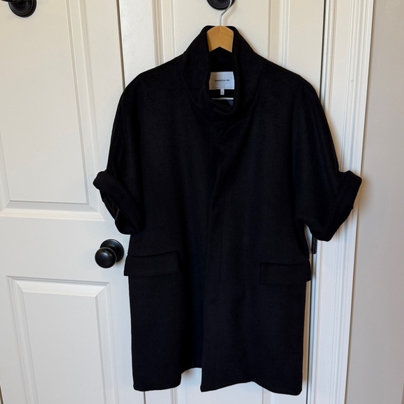 Emerson Fry wool cashmere black layering Jacket small classic quiet luxury - Picture 10 of 10